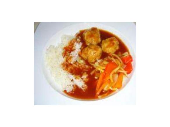 Schweinefleischbällchen süß-sauer