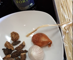 Gerrys Morcheln mit Tagliatelle und Portwein