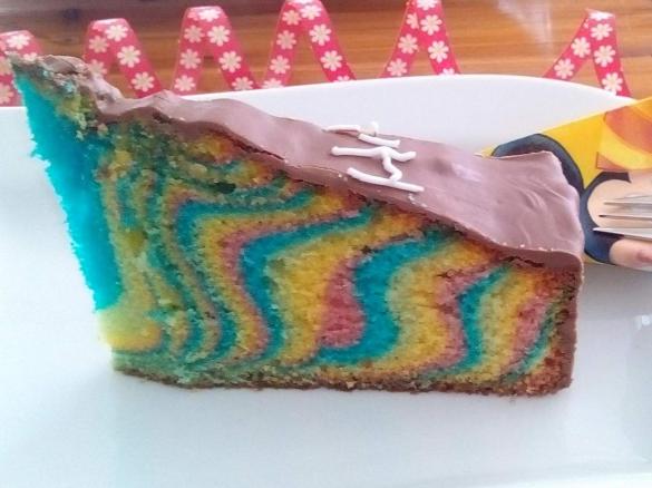 Regenbogenkuchen