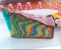 Regenbogenkuchen