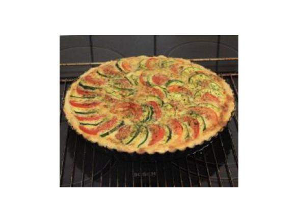 Zucchini -Tomaten -Quiche