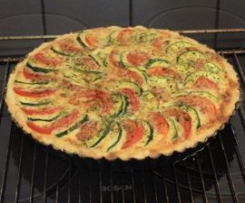Zucchini -Tomaten -Quiche