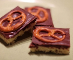 Shortbread mit Schoko-Brezel-Topping