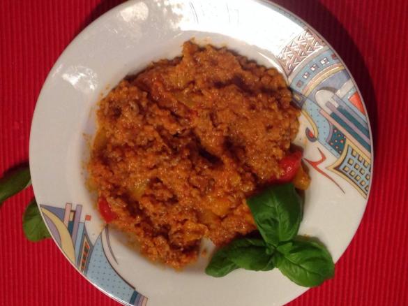 Hackfleisch-Paprika-Reis