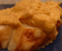 Vegan und superlecker! Low carb! Hummus aus geröstetem Kürbis mit Cashew-Kernen