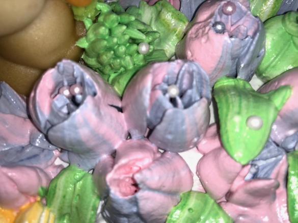 Eiweiß-creme für Tortendekoration