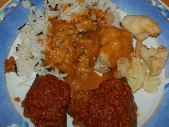 Lammfilet mediterran mit Blumenkohl und Wildreis