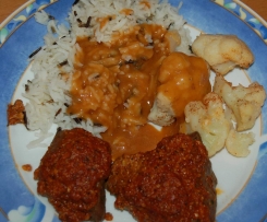 Lammfilet mediterran mit Blumenkohl und Wildreis