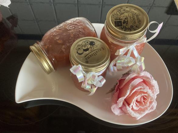 Rhabarber Erdbeeren Banane Marmelade