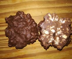 Schokolade mit Puffreis und Mandeln (Art Nippon)