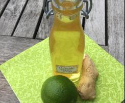 Holunderblütensirup à la Queen (mit Ingwer und Limette)