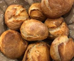 Kartoffelbrötchen mit Dinkelmehl und Kartoffelbrei über Nacht