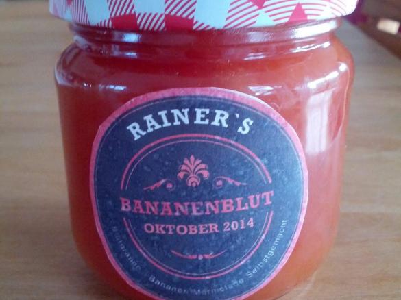 Blutorange-Bananen-Gelee; Bananenblut