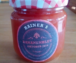Blutorange-Bananen-Gelee; Bananenblut