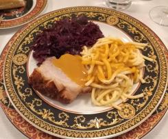 Krustenbraten Schweinebraten in Malzbier Soße