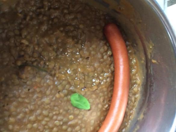 Original schwäbisch  Linsen u Spätzle