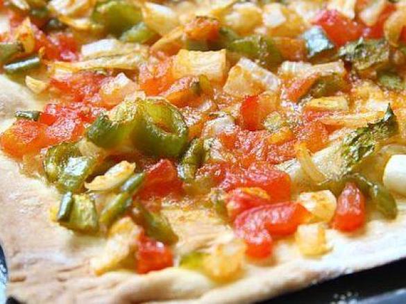 COCA DE TRAMPÓ mallorquina (mallorquinischer Gemüsekuchen / Pizza)