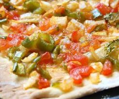 COCA DE TRAMPÓ mallorquina (mallorquinischer Gemüsekuchen / Pizza)