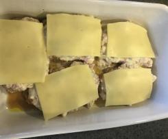 Schnitzel Elsässer Art mit Ofenkartoffeln