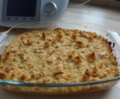 Apfel-Toast bzw. Semmelauflauf, Apfelauflauf, Auflauf