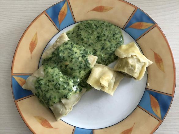 Maultaschen & Spinat