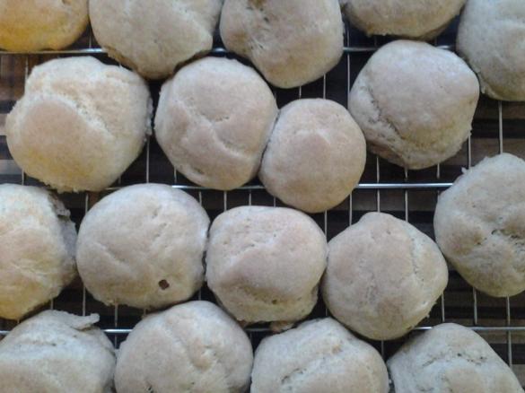 Vollkornbrötchen vegan, fluffig