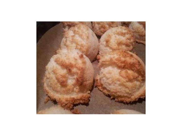 Kokosmakronen mit Eiweißpulver