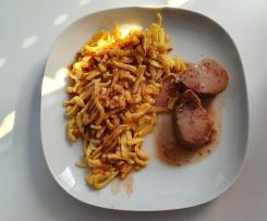 Schweinelende mit Honig-Cranberry-Sauce