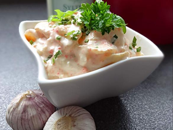 Kartoffelsalt mit Räucher-Lachs