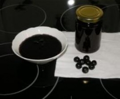 Schwarze Johannisbeer Marmelade mit Apfel