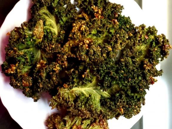 Kale Chips (Grünkohlchips), vegan