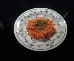 Griechische Reisnudeln mit Seelachsfilet