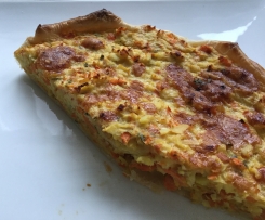 Quiche mit Kartoffeln und Karotten