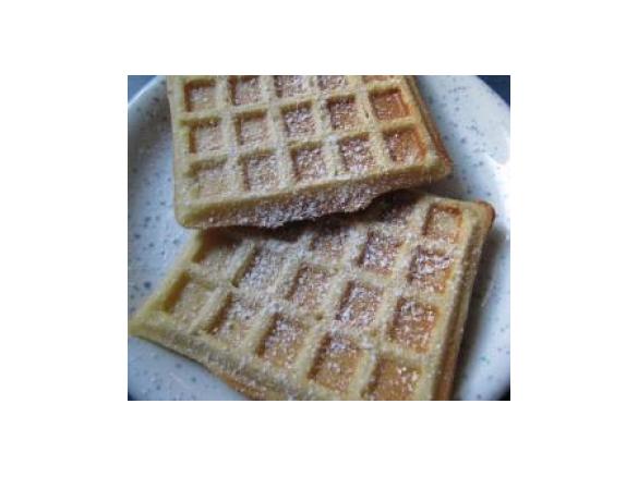 Feine Hefeteigwaffeln