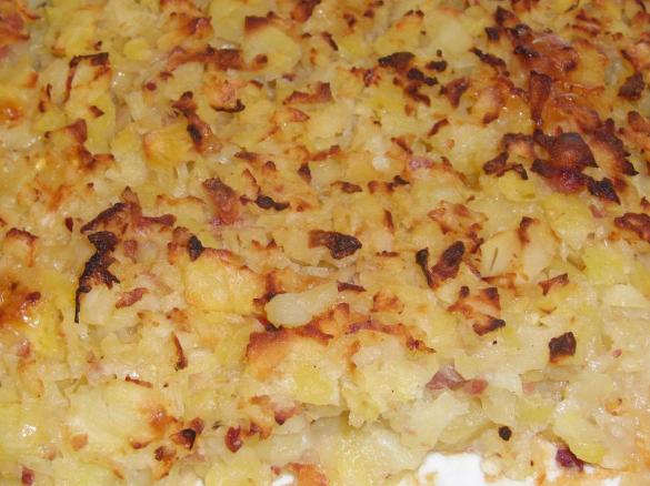 Ofenrösti mit Bacon und Zwiebeln
