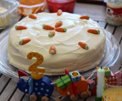 Weltbester Carrot Cake - Möhrenkuchen - super saftig über Tage !!!