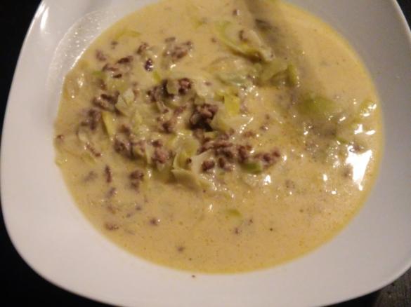 Käse-Lauch-Suppe