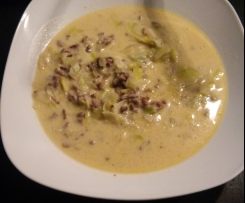 Käse-Lauch-Suppe
