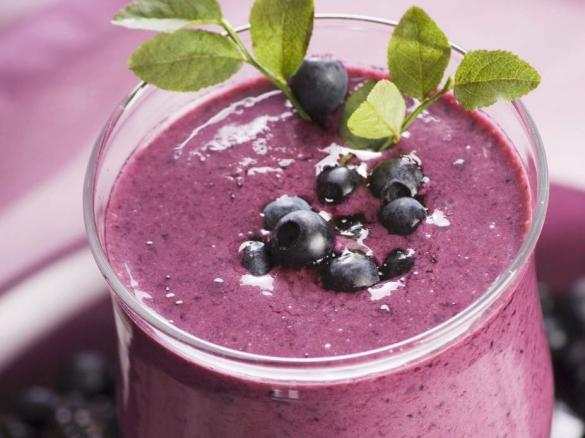 Blaubeer-Himbeer Smoothie