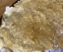 Bratapfelgelee Wintergelee mit Äpfel und Trauben