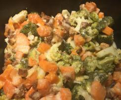 Brokkoli-Süßkartoffel-Gratin mit Tofu - vegan