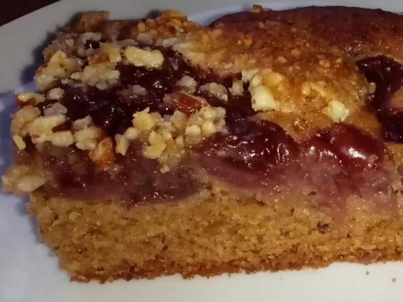 Weihnachts-Reste Kuchen mit Kirschen