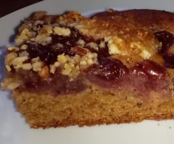 Weihnachts-Reste Kuchen mit Kirschen