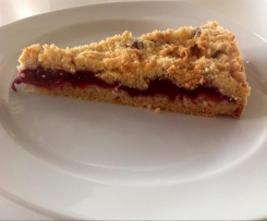 Variation von 10 Minuten Kirschstreuselkuchen ohne Ei