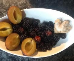 BROMBEER-ZWETSCHGEN-INGWERMARMELADE