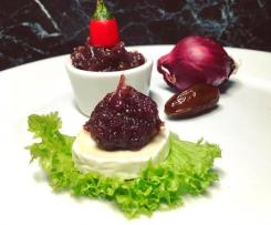 Zwiebel Chili Dattel Chutney