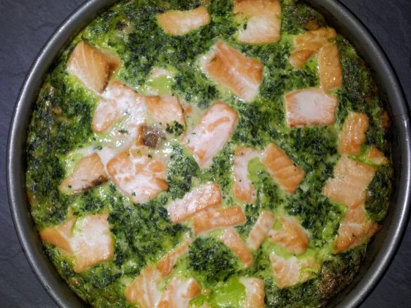 Lachs-Spinatkuchen