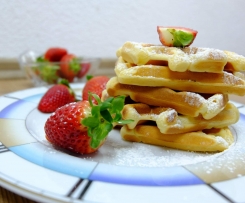Crème Fraiche Waffeln