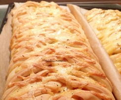 Variation von Pizzastrudel