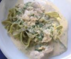 Frikassee mit Sektcreme